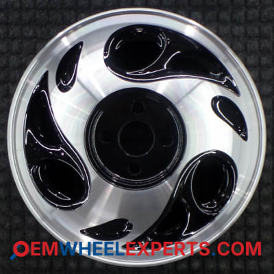 OEM Wheel Rim 21010128 - 1995-2001 Saturn 15x6 Interchange 7007 Machined w/ Black Pockets