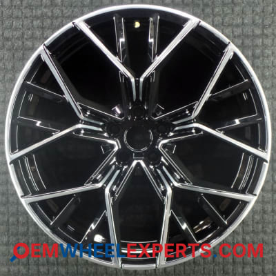 OEM Wheel Rim 36118089565 - 2020-2024 BMW Rear 20x10.5 Interchange 86567 Polished w/ Black Pockets