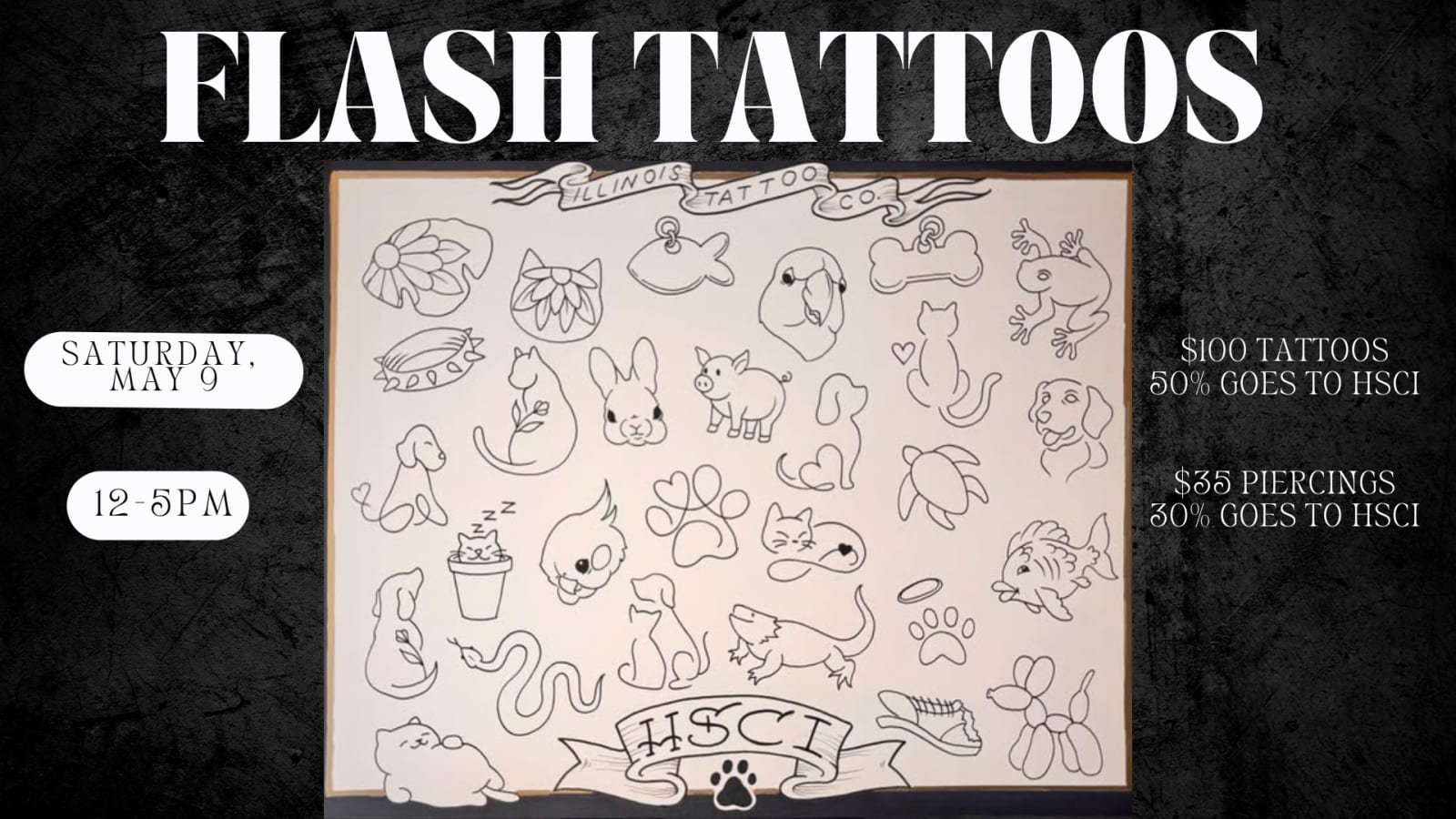Flash Tattoo Event with HSCI & Illinois Tattoo Company