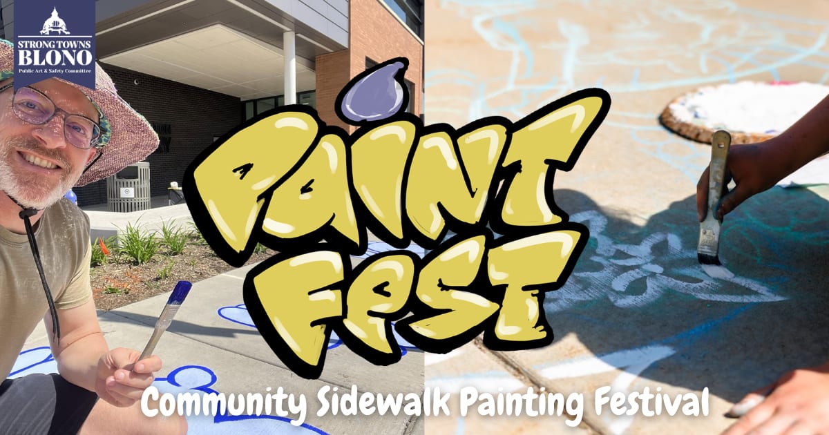 PaintFest! Community Sidewalk Painting Festival