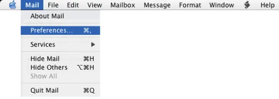 Levelezés beálíltása Mac OS X.3 e-mail kliensben