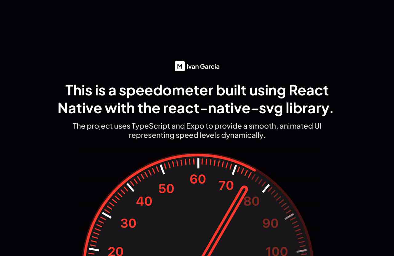React Native Speedometer