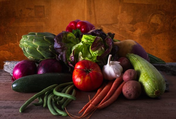 Fall Harvest Bounty from my HOME GALLERY series.  Printed on heavy satin photo stock.  Available as farmable print or frameless mounted in a variety of sizes including 17”x22”.  Many more prints available on my website.  Contact me for print and ordering information.

Saturday mornings visit my gallery booth at the Farmers Market in Foster City and Sunday mornings in Cupertino from 9:00 to 1:00.   I display a variety of landscape and studio prints like those above.  Typically you can take your selection home with you right from my booth.