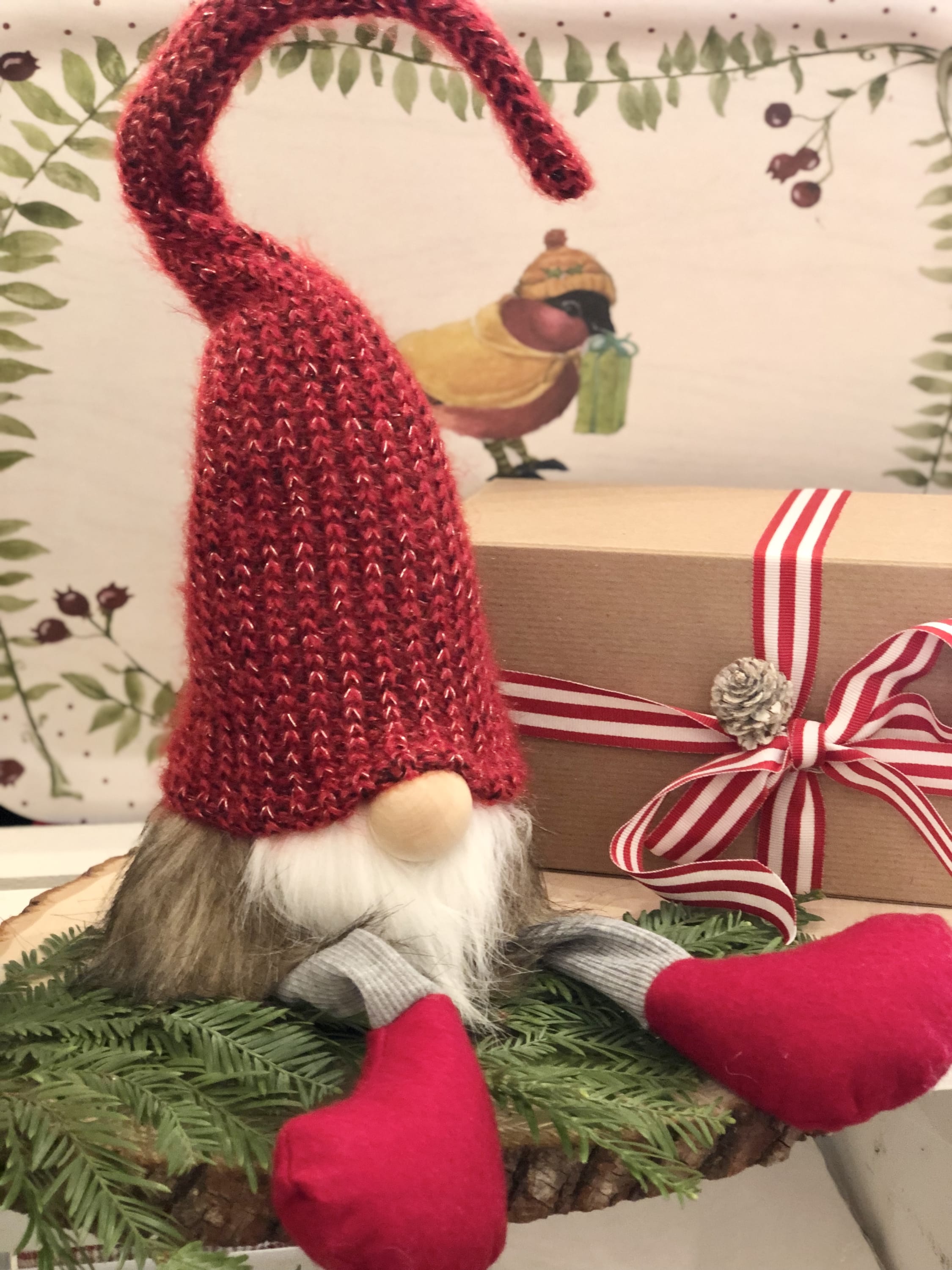 Swedish Tomte and Winter Tray