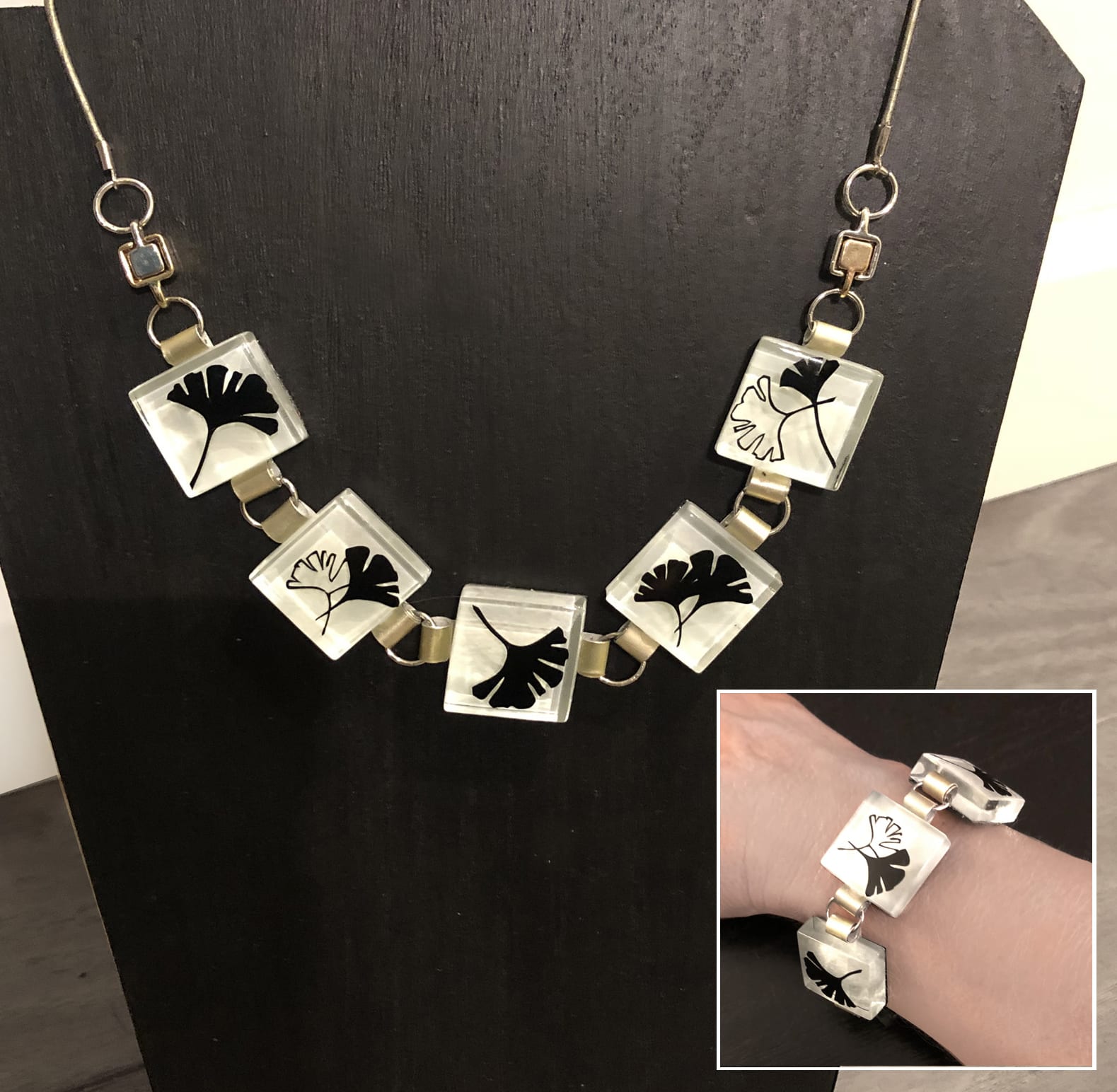 Glass Tile Convertible Necklace