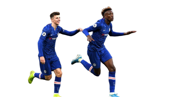 Tammy Abraham (Chelsea) celebrating winning goal at Emirate Stadium on Sunday