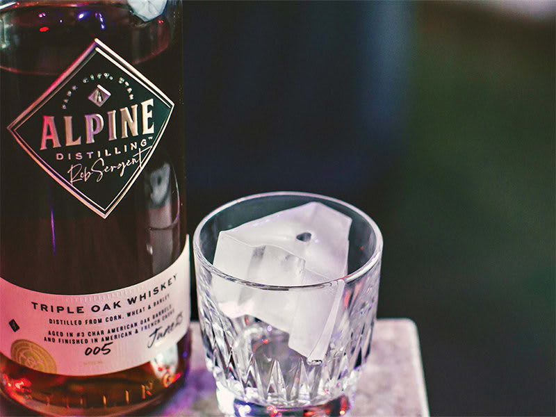 Alpine Distilling’s Award Winning Triple Oak Whiskey