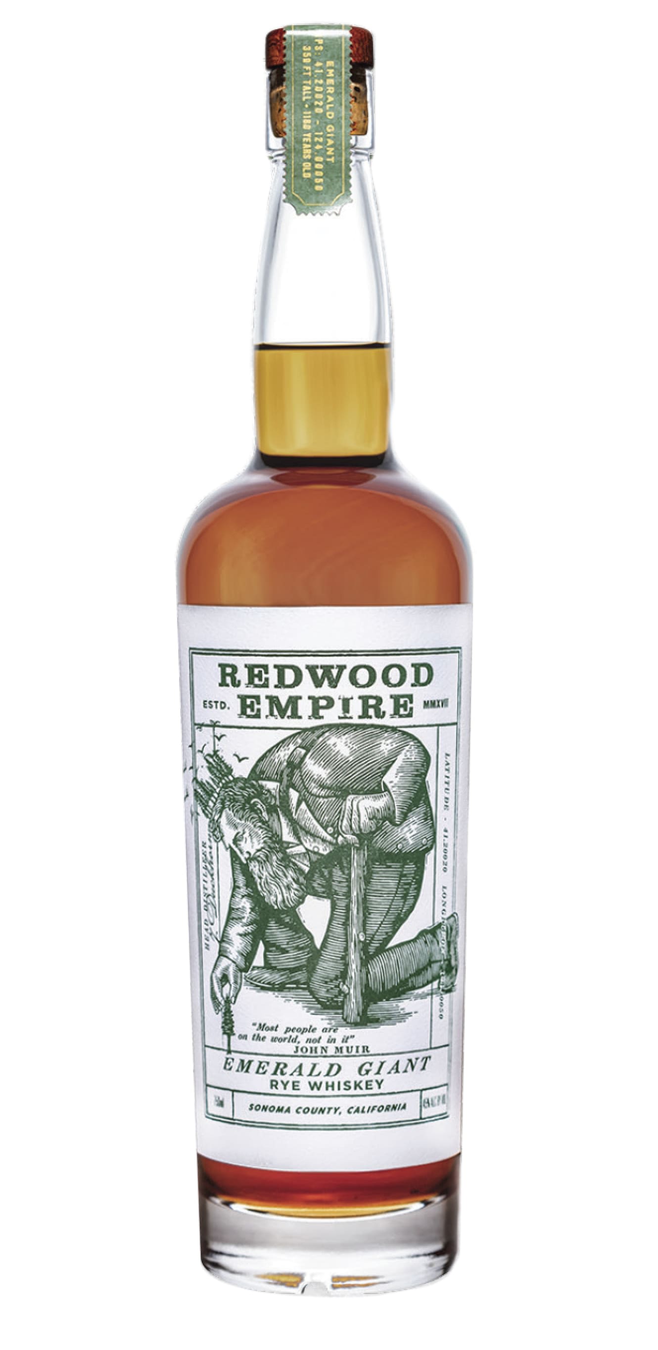 Redwood Empire Emerald Giant American Rye Whiskey