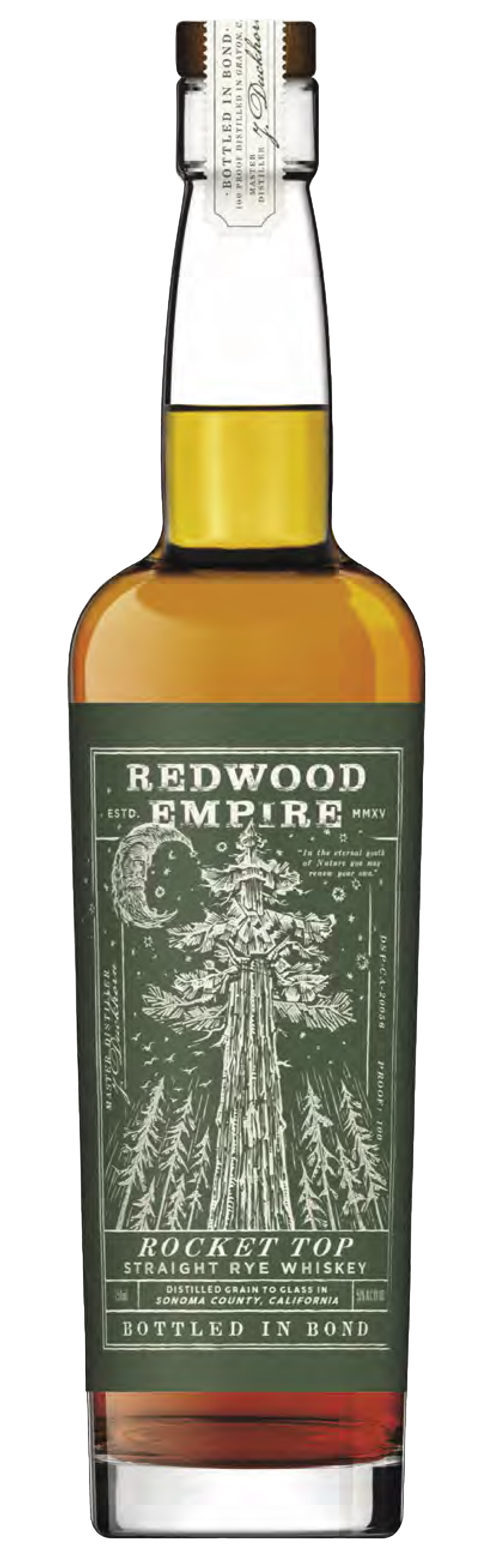 Redwood Empire Rocket Top Bottled In Bond Rye Whiskey