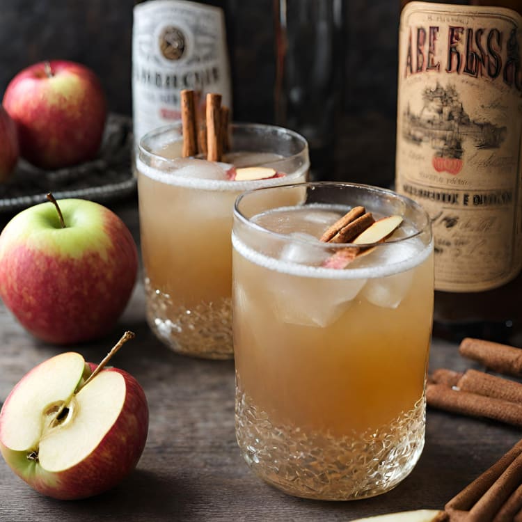Apple Cider Bourbon Fizz