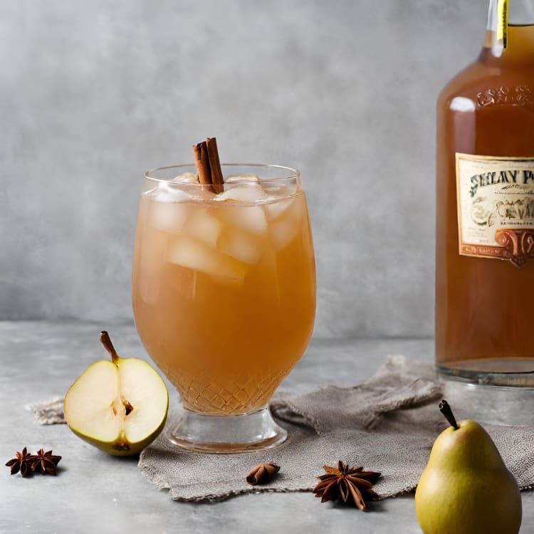 Spiced Pear Whiskey Punch