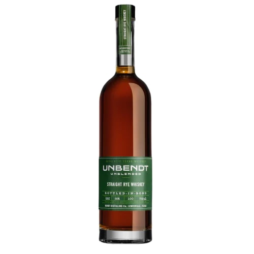 UNBENDT Straight Rye Bottled In Bond Texas
