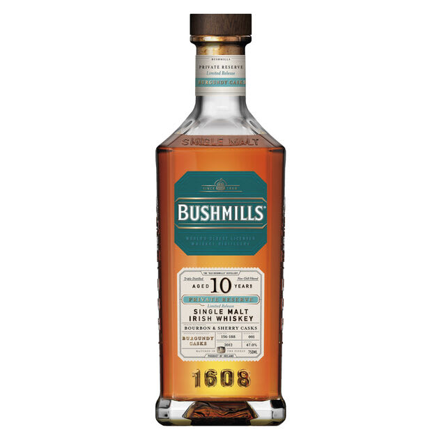 Bushmills Private Reserve Limited Release 10 Year Old Burgundy Cask Whiskey