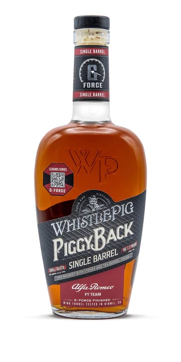 WhistlePig PiggyBack Single Barrel Alfa Romeo F1 Bottle