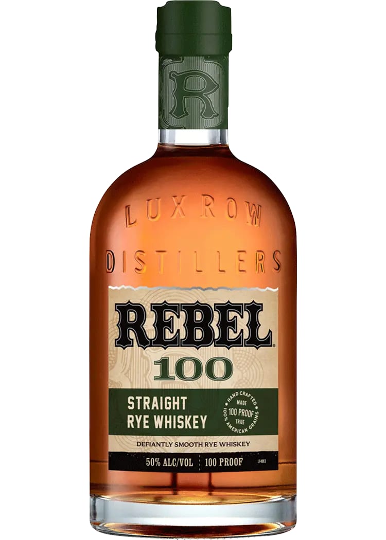 Rebel 100 Straight Rye Whiskey
