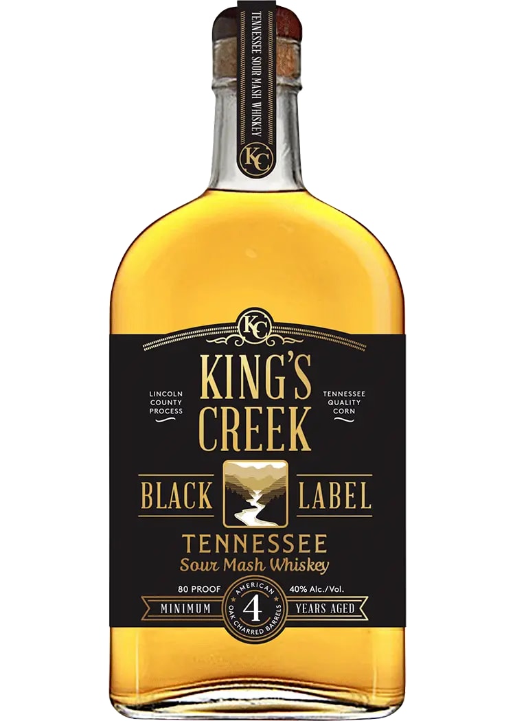 King's Creek Black Label 4 Year Old Whiskey