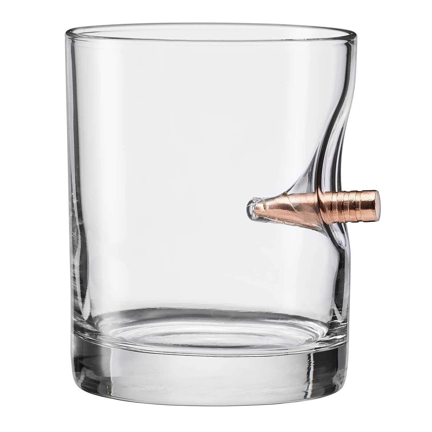 BenShot Rocks Glass with Real .308 Bullet