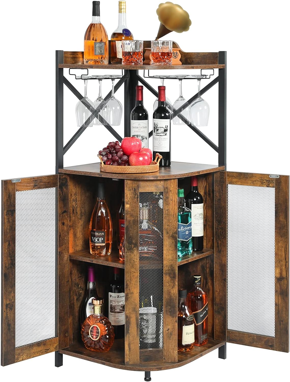 JKsmart Corner Bar Cabinet