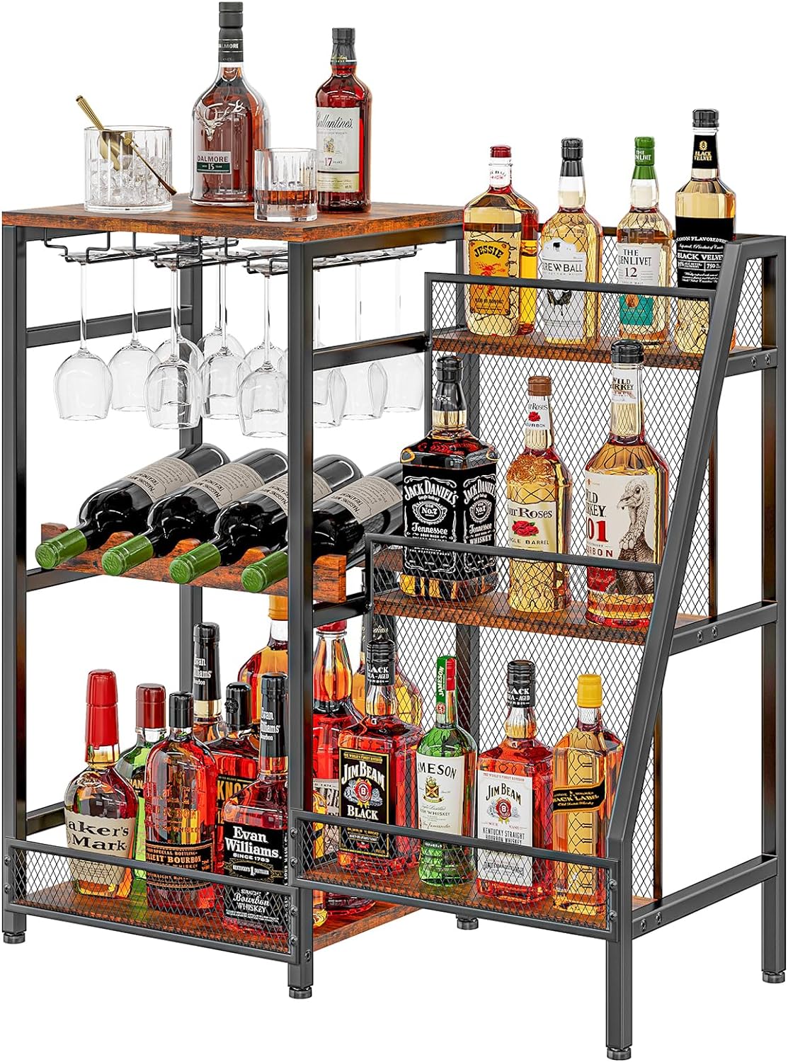 Versatile Liquor Stand for Home Bar