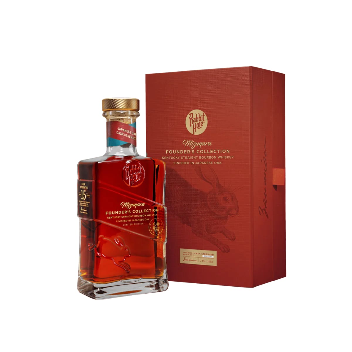 Rabbit Hole Mizunara Founder’s Collection 15-Year-Old Kentucky Straight Bourbon Finished In Japanese Oak