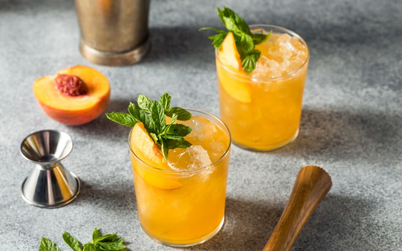 Bourbon Peach Smash