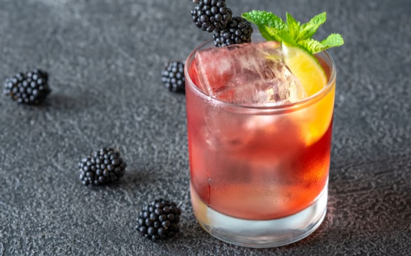 Bourbon Berry Smash