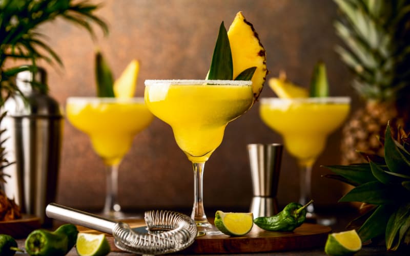 Bourbon Pineapple Cooler