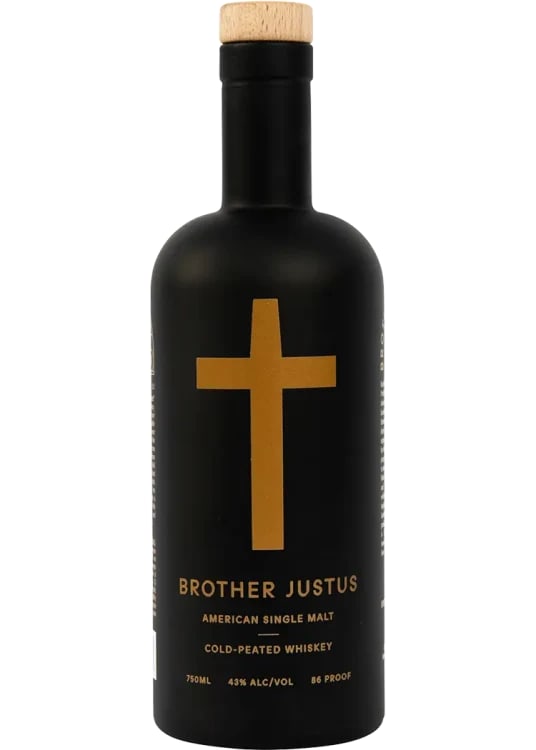 Brother Justus American Single Malt Cold-Peated Whiskey