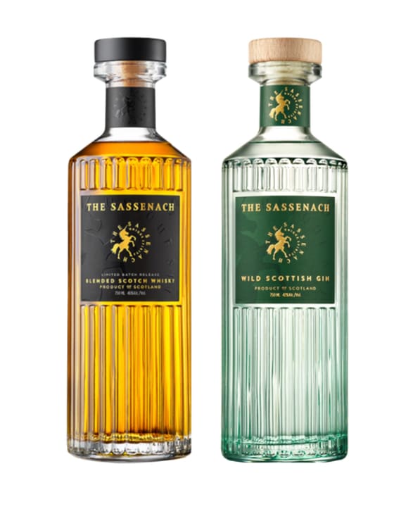 The Sassenach Blended Scotch Whisky with The Sassenach Wild Scottish Gin