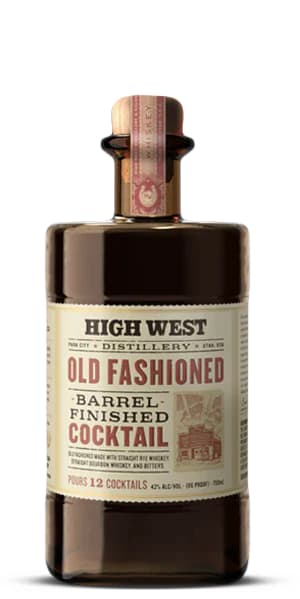 High West Old Fashioned Barrel Finished Cocktail