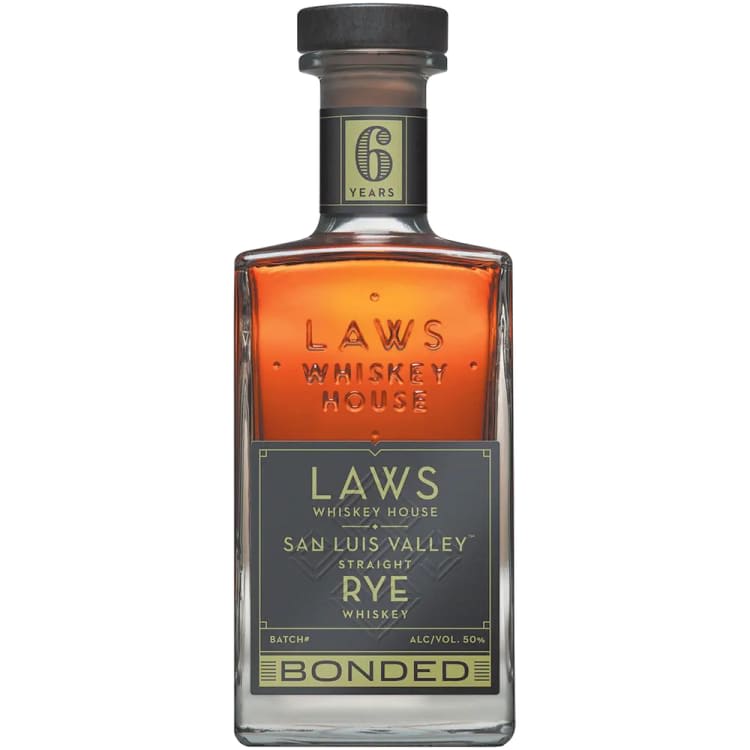 Laws Whiskey House San Luis Valley 6 Yr Rye Bottled in Bond