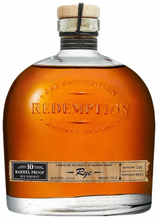 Redemption Barrel Proof Rye Whiskey
