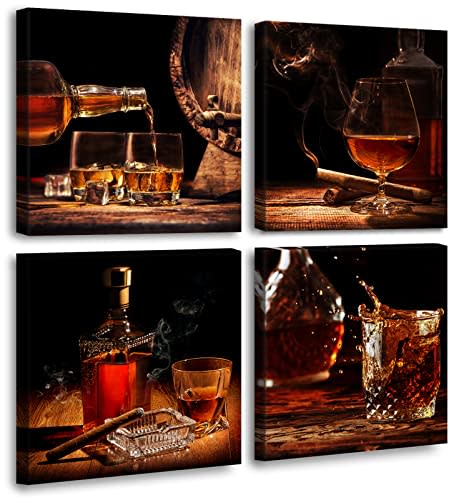 Retro Whisky Artwork Canvas