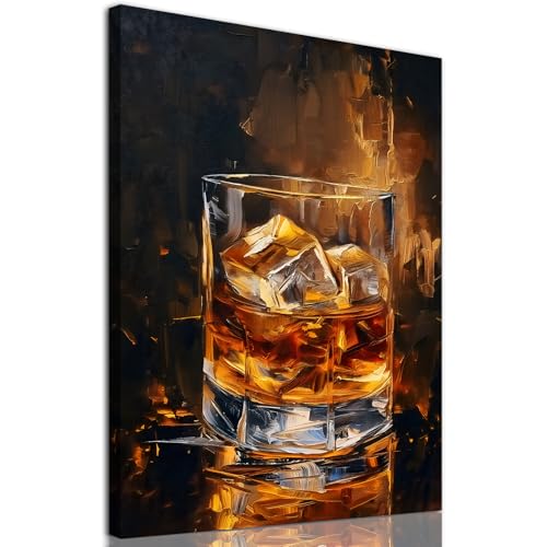 Whiskey Canvas Wall Art Vintage