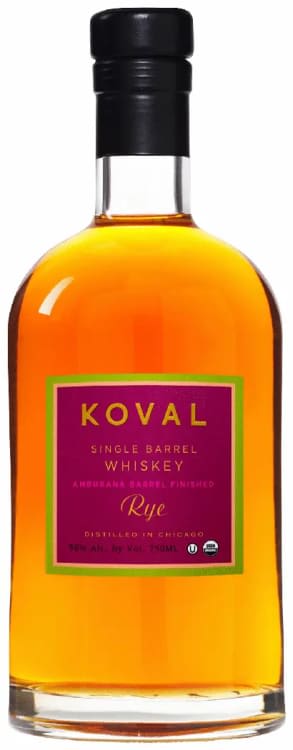 KOVAL Single Barrel Whiskey Rye Amburana Barrel Finished