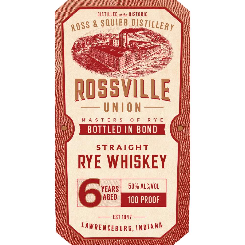 Rossville Union Bottled in Bond Straight Rye Whiskey