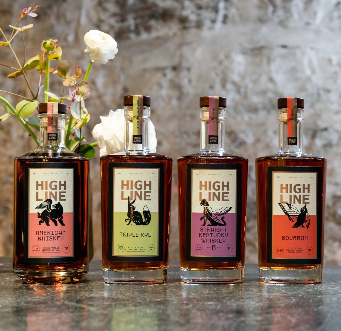 Highline Spirits Whiskey Lineup