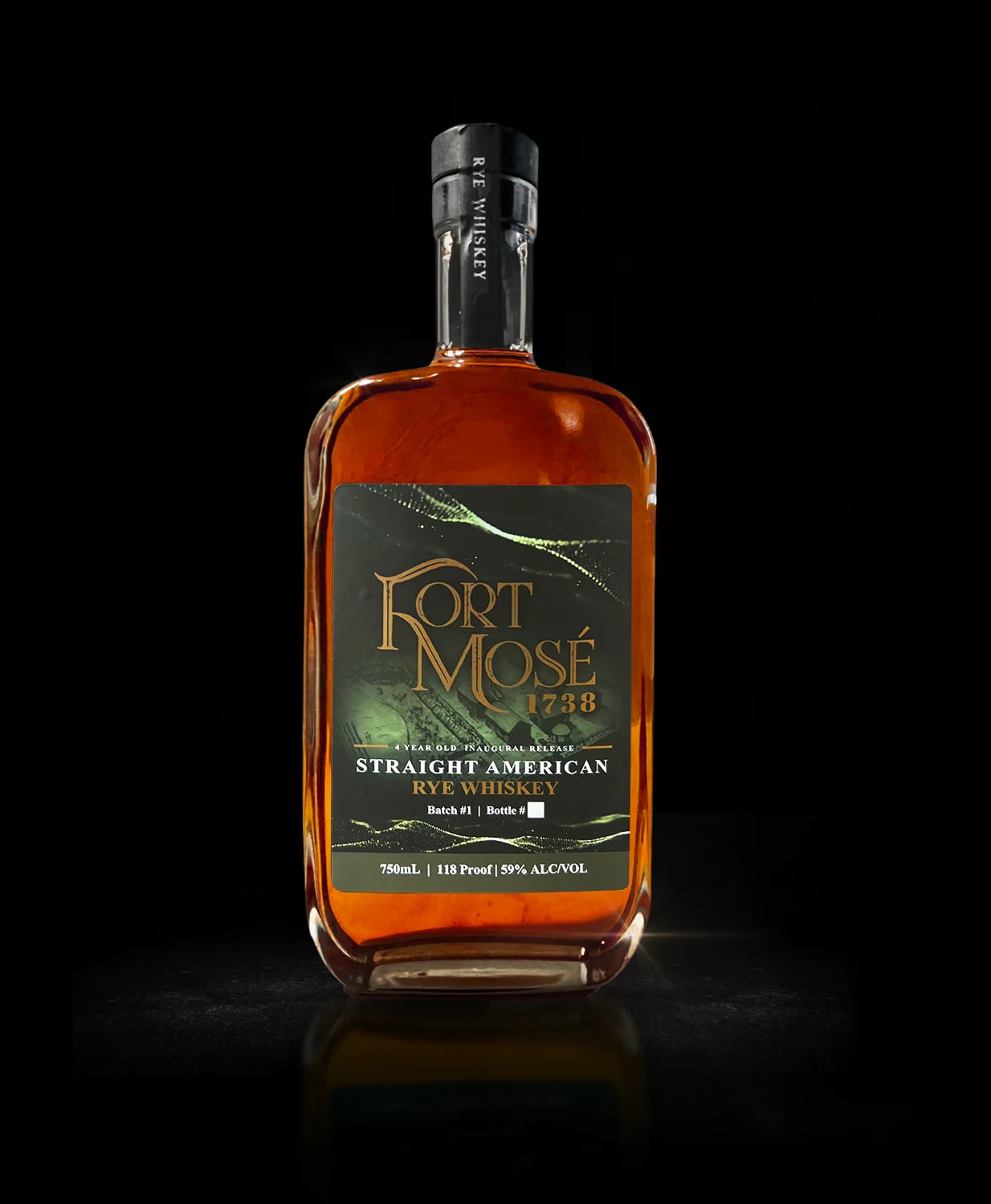 Fort Mose' 1738 Rye Whiskey