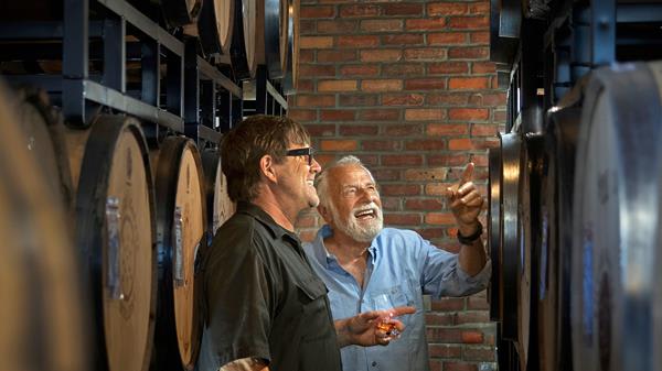 Jonathan Goldsmith With Village Garage