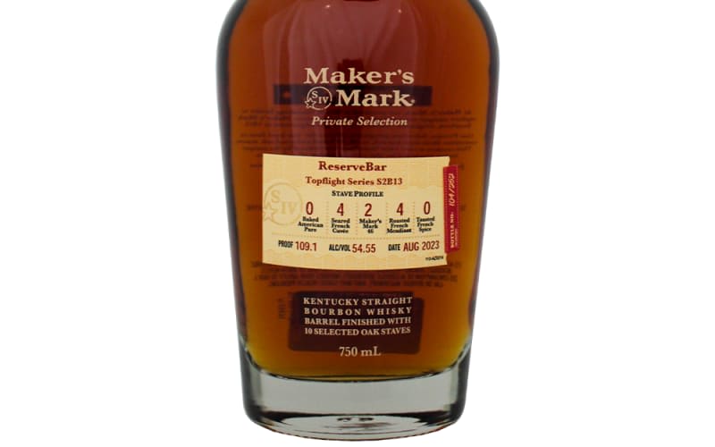 MAKER'S MARK PRIVATE SELECTION KENTUCKY BOURBON WHISKY S2B13