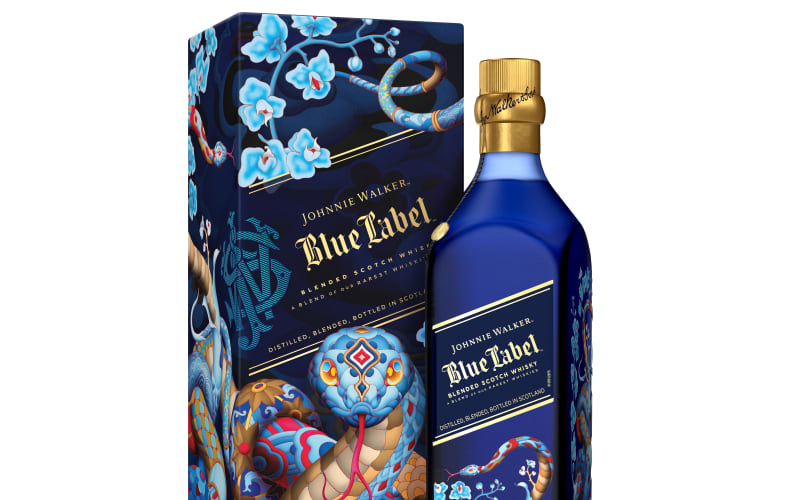 JOHNNIE WALKER BLUE LABEL YEAR OF THE SNAKE LUNAR NEW YEAR LIMITED EDITION BLENDED SCOTCH WHISKY