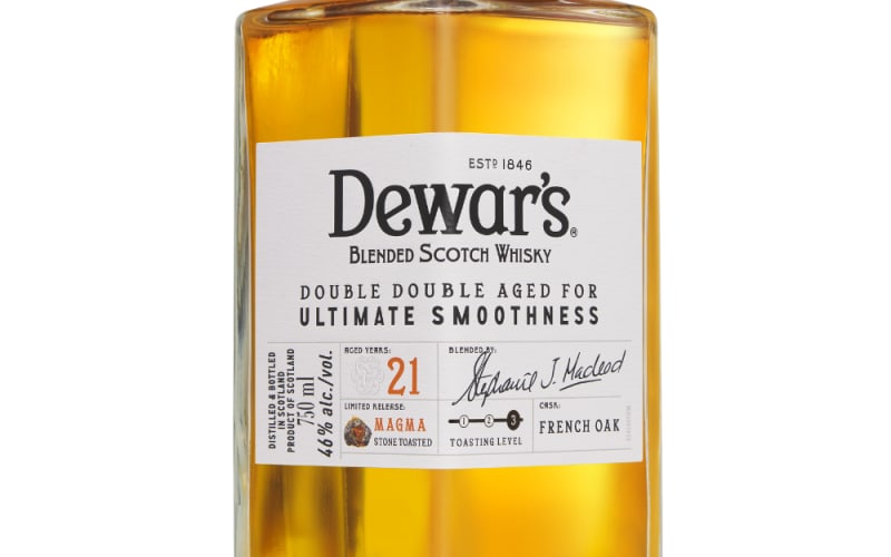 DEWAR'S DOUBLE DOUBLE 21 YEAR OLD, MAGMA STONE TOASTED FRENCH OAK, LEVEL 3