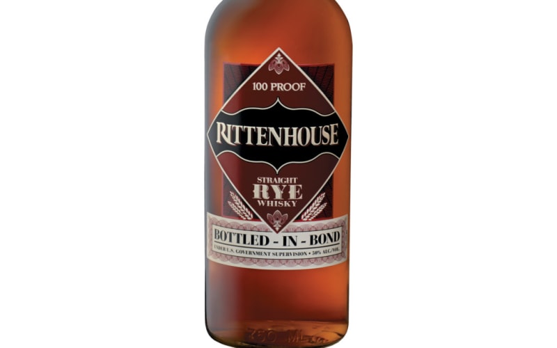 RITTENHOUSE BOTTLED IN BOND STRAIGHT RYE WHISKEY