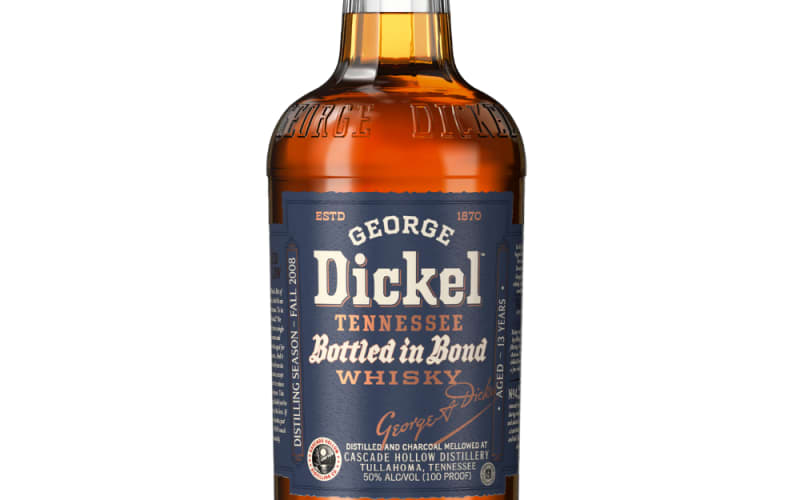 GEORGE DICKEL BOTTLED IN BOND TENNESSEE WHISKY 13 YEAR OLD - DISTILLING SEASON FALL 2008