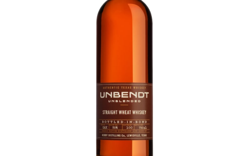 UNBENDT BOTTLED IN BOND TEXAS STRAIGHT WHEAT WHISKEY
