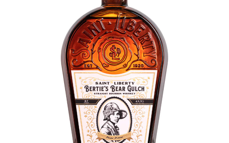 SAINT LIBERTY BERTIE'S BEAR GULCH BOURBON WHISKEY