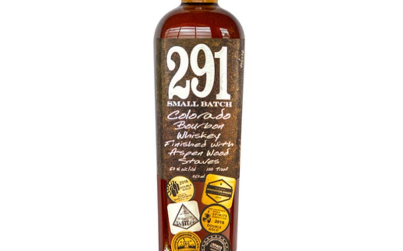 291 COLORADO BOURBON WHISKEY, FINISHED WITH ASPEN WOOD STAVES, SMALL BATCH