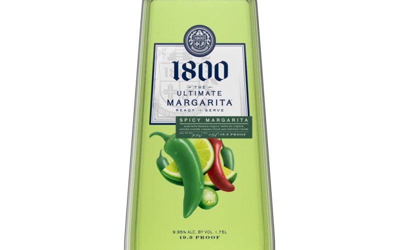 1800 Ultimate Spicy Jalapeño Lime Margarita Tequila Cocktail
