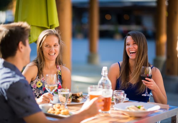 Patio Dining in Whistler Village (photo: Tourism Whistler / Mike Crane)