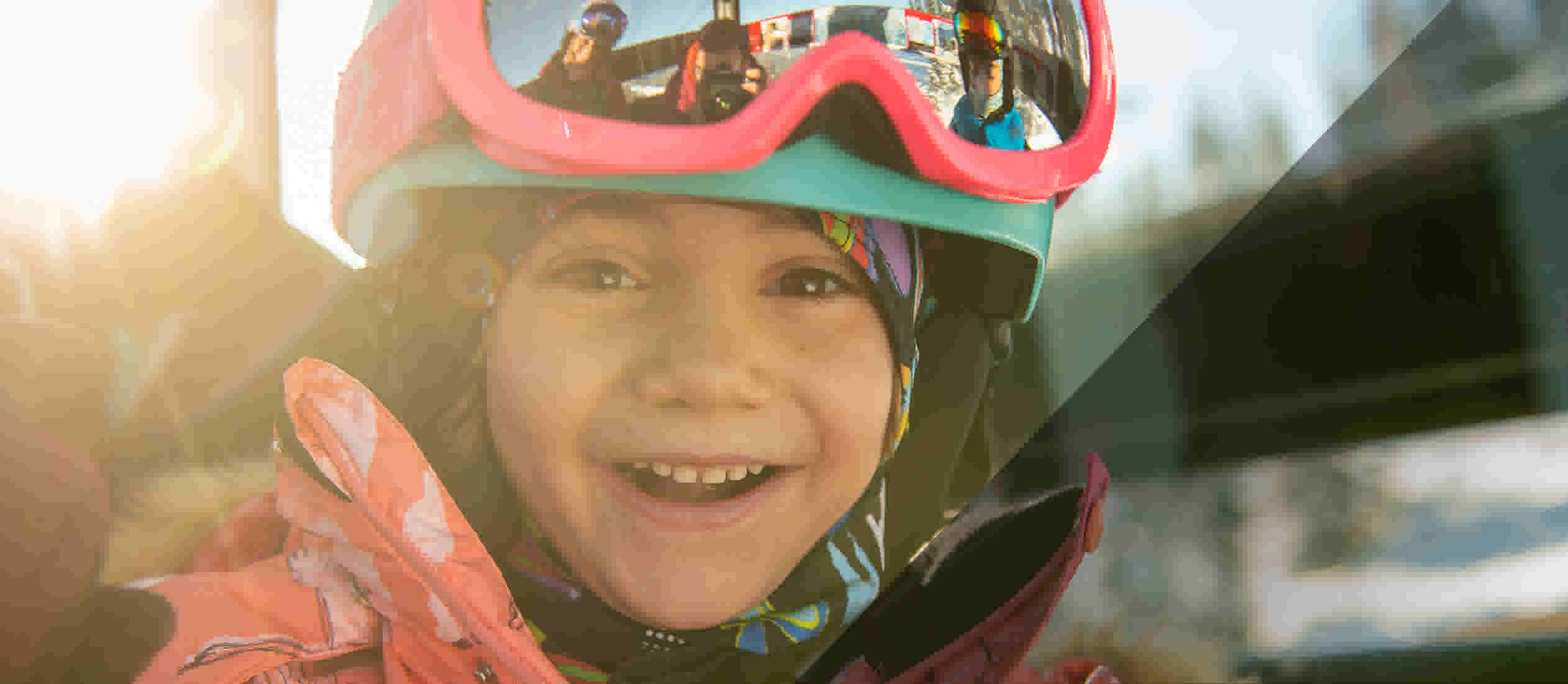 Family skiing at Whistler Blackcomb in the winter